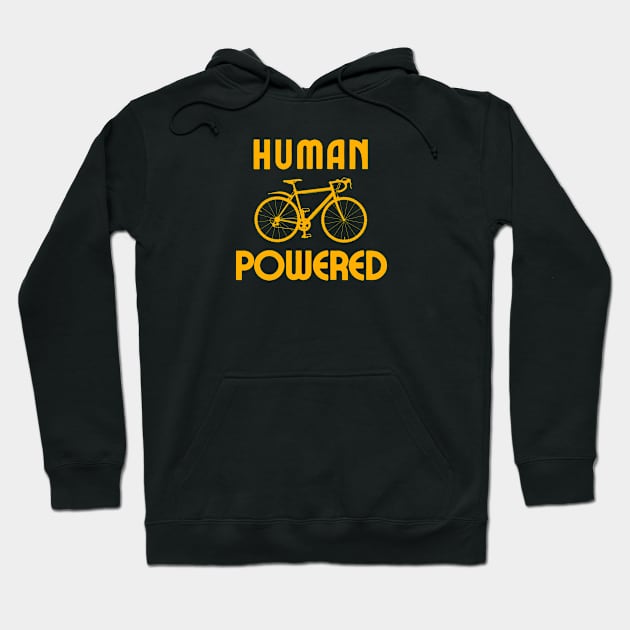 Human Powered Cycling Shirt, Cycling Shirts, Bike Commuter, Cycling Commuter, Pedal Powered, Cycling Life, Eco Friendly, Fun Cycling Shirt Hoodie by CyclingTees